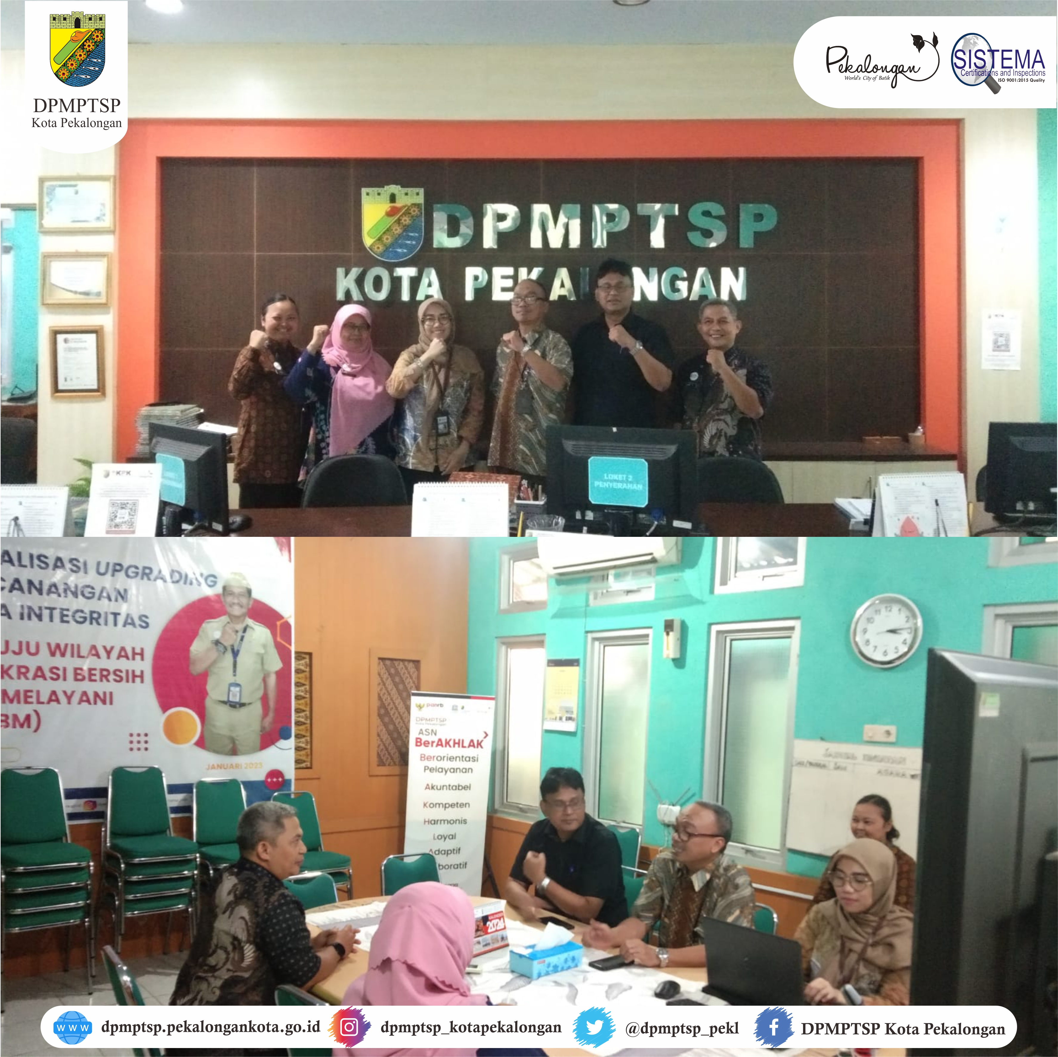 Kunjungan Plt. Direktur Wilayah III Kementrian Investasi/ BKPM Republik Indonesia Ke DPMPTSP Kota Pekalongan