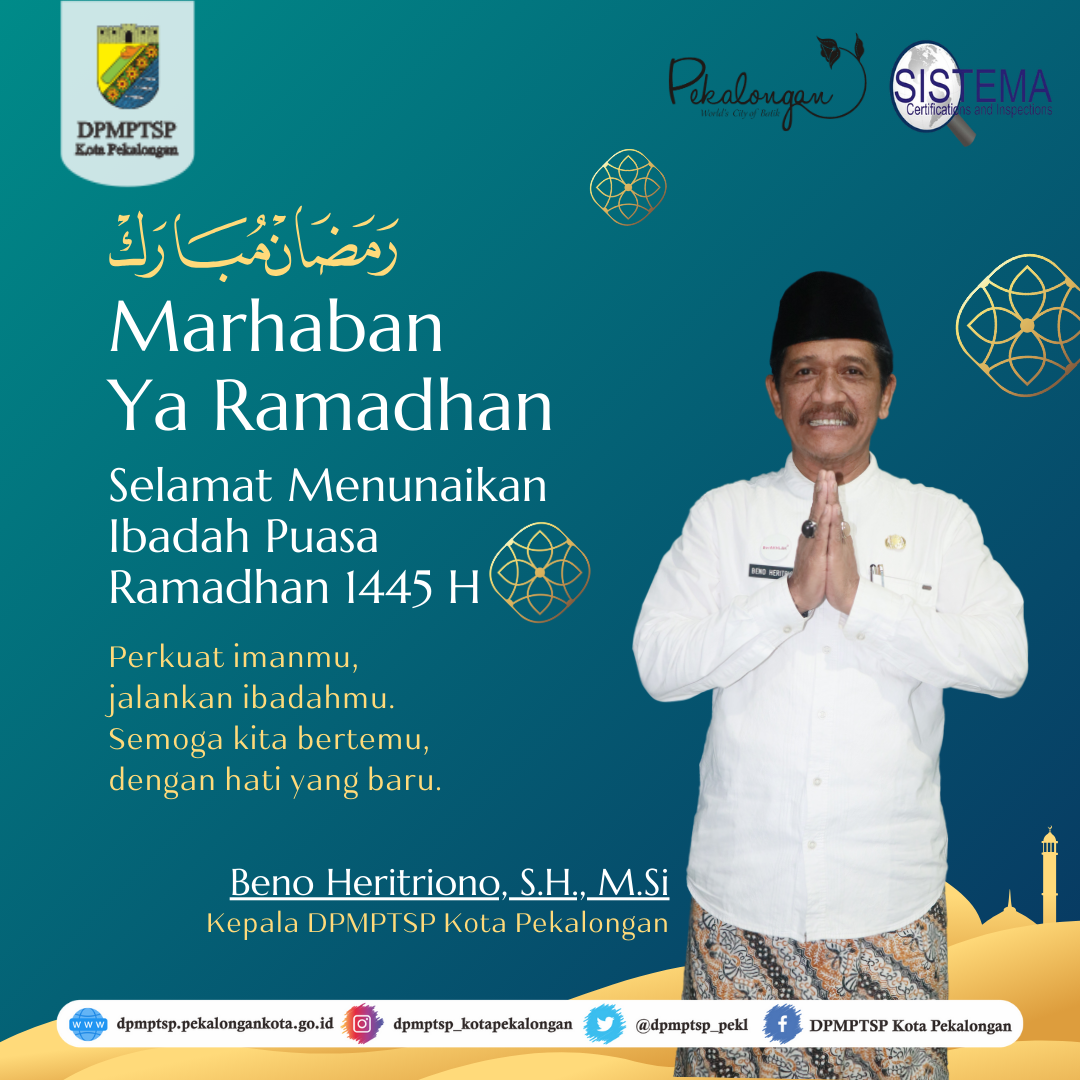 Selamat Menunaikan Ibadah Puasa Ramadhan 1445 H.