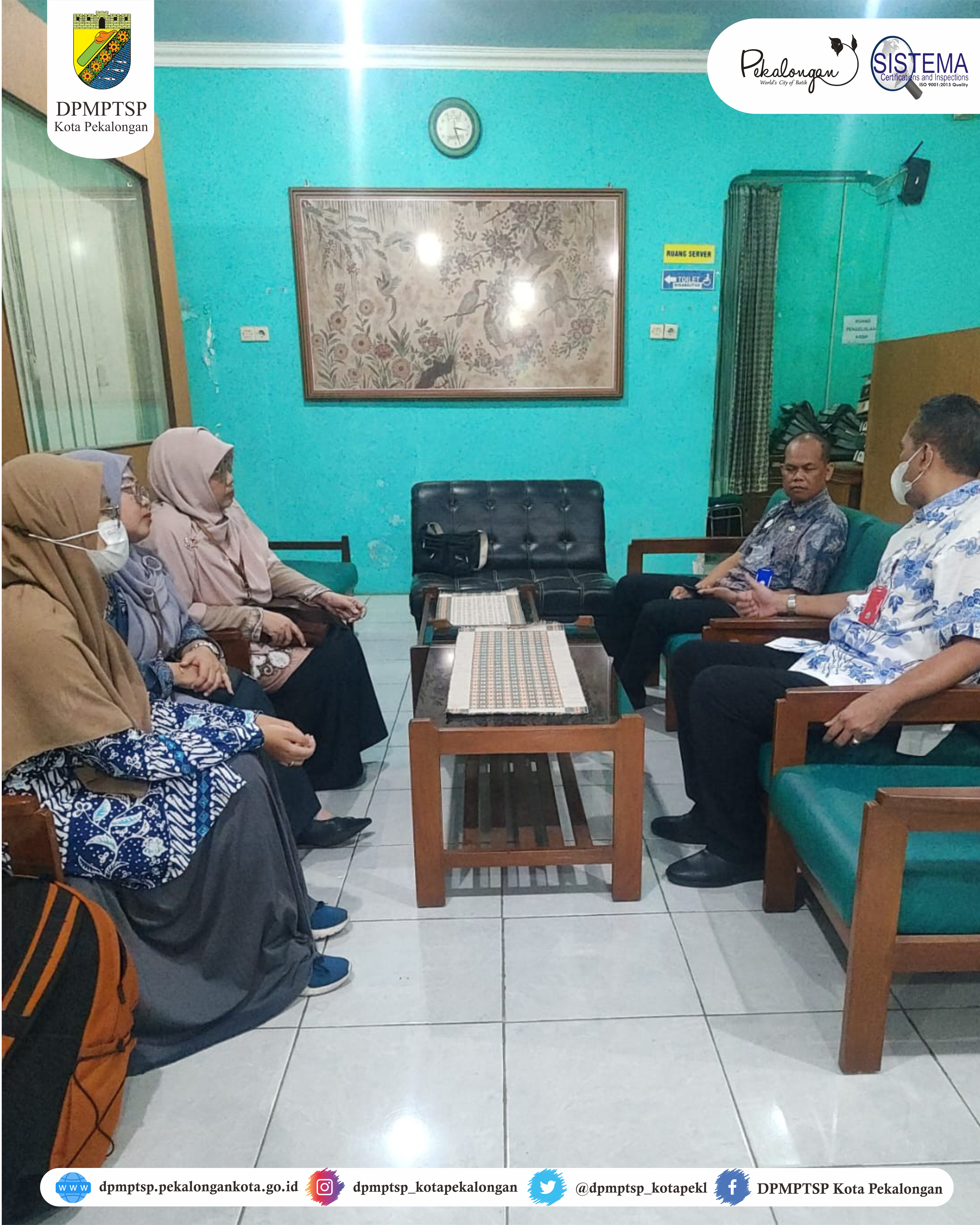 Kunjungan Koordinasi dari BPS Kota Pekalongan ke DPMPTSP Kota Pekalongan	